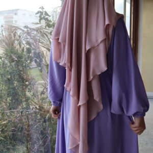 Abaya femme Mauve Lilas foncé