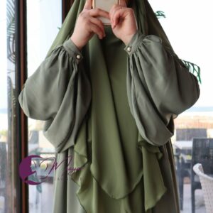 Jilbab-Zahra-Vert-militaire-mayar-hijab-store