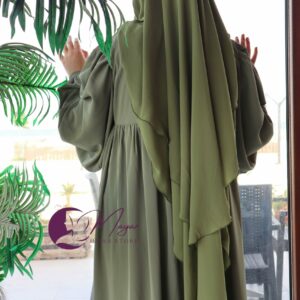 Jilbab-Zahra-Vert-militaire-mayar-hijab-store