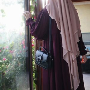 Jilbab femme rouge bordeaux foncé