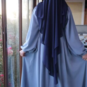 jilbab zahra bleu poudré